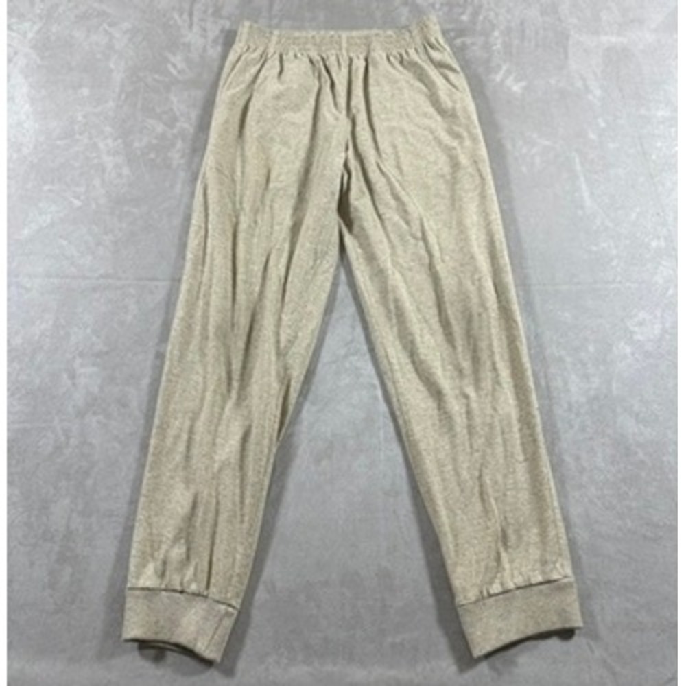 Tail Jogger Pants Womens Vintage 90s Ribbed Cuffs Medium Oatmeal